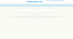 Desktop Screenshot of kahalarentals.com