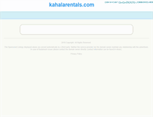 Tablet Screenshot of kahalarentals.com